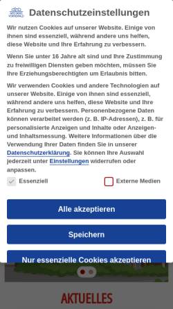 Vorschau der mobilen Webseite apothekevornewald.de, Apotheke Vornewald