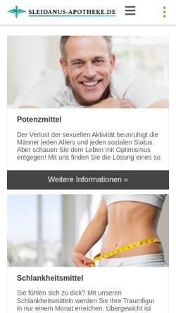 Vorschau der mobilen Webseite www.sleidanus-apotheke.de, Sleidanus Apotheke