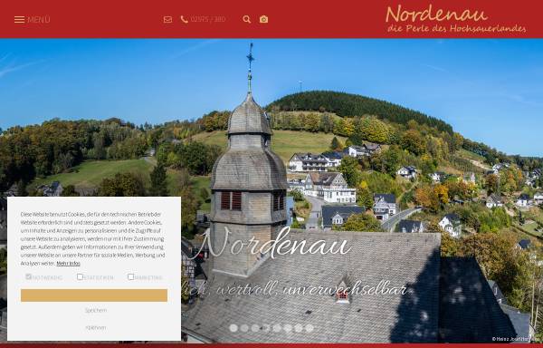 Vorschau von www.nordenau.de, Nordenau-Touristik