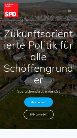 Vorschau der mobilen Webseite www.spd-schoeffengrund.de, SPD Schöffengrund