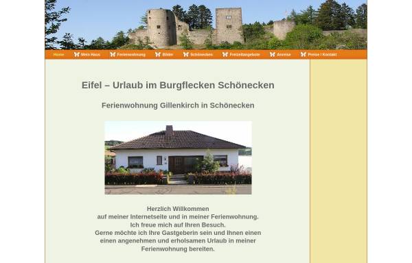 Vorschau von www.ferienwohnung-eifelkreis.de, Ferienwohnung Gillenkirch