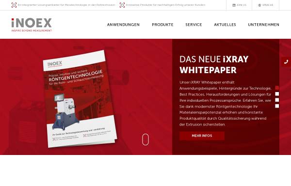 Vorschau von www.inoex.de, Inoex GmbH