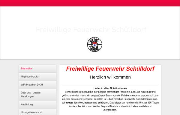 Vorschau von www.ff-schuelldorf.de, Freiwillige Feuerwehr Schülldorf
