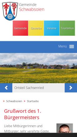 Vorschau der mobilen Webseite www.schwabsoien.de, Schwabsoien