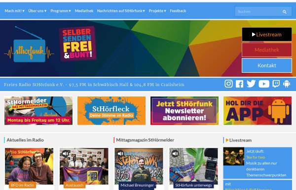 Vorschau von www.sthoerfunk.de, Radio StHörfunk