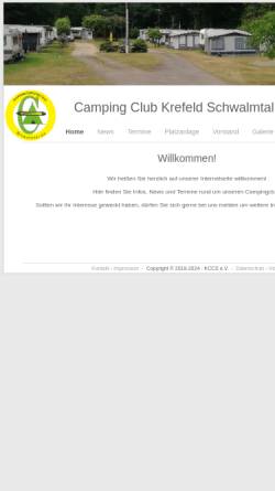 Vorschau der mobilen Webseite www.camping-kccs.de, Krefelder Camping Club Schwalmtal e.V.