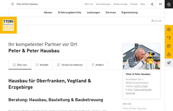 Vorschau von www.ytong-bausatzhaus.de, Peter und Peter Hausbau