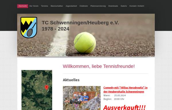 Vorschau von tc-schwenningen.de, Tennisclub Schwenningen e.V.