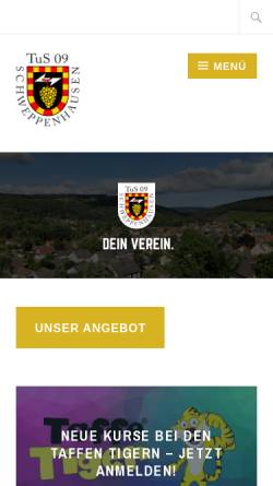 Vorschau der mobilen Webseite www.tanzgruppe-barracudas.de, Tanzgruppe Barracudas - Tanzsportabteilung des TUS 09 Schweppenhausen