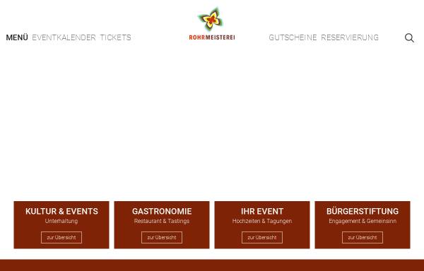 Vorschau von www.rohrmeisterei-schwerte.de, Bürger- und Kulturzentrum Rohrmeisterei Schwerte