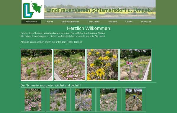 Vorschau von www.landfrauen-schlamersdorf.de, LandFrauenVerein Schlamersdorf u. Umgeb. e.V.