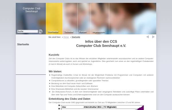 Vorschau von www.ccsev.de, Computer Club Seeshaupt e.V.