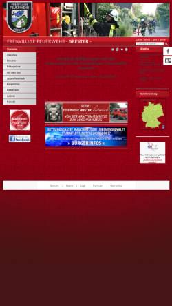 Vorschau der mobilen Webseite www.feuerwehr-seester.de, Freiwillige Feuerwehr Seester