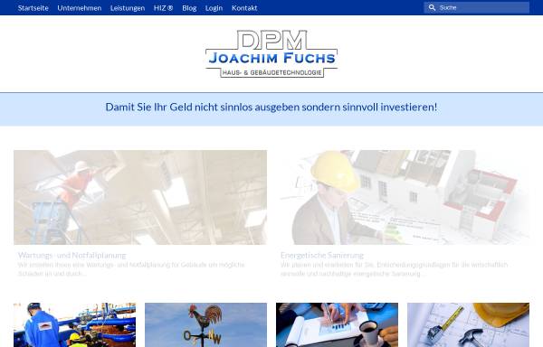 Vorschau von dpm-fuchs.de, DPM Joachim Fuchs