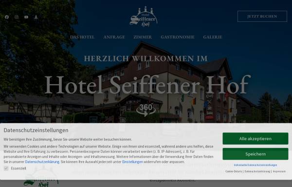Vorschau von www.seiffener-hof.de, Flair-Hotel Seiffener Hof