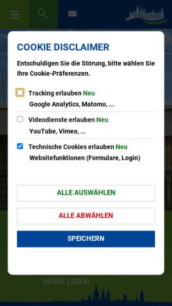 Vorschau der mobilen Webseite www.seligenstadt.de, Seligenstadt