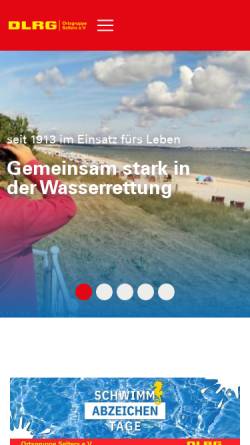 Vorschau der mobilen Webseite selters.dlrg.de, DLRG OG Selters/Ts e.V.