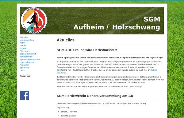 Vorschau von sgm-aufheim-holzschwang.de, Sportverein Aufheim e. V.