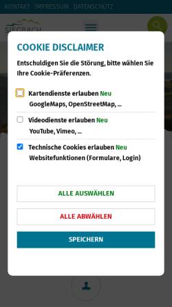 Vorschau der mobilen Webseite www.siegbach.de, Gemeinde Siegbach