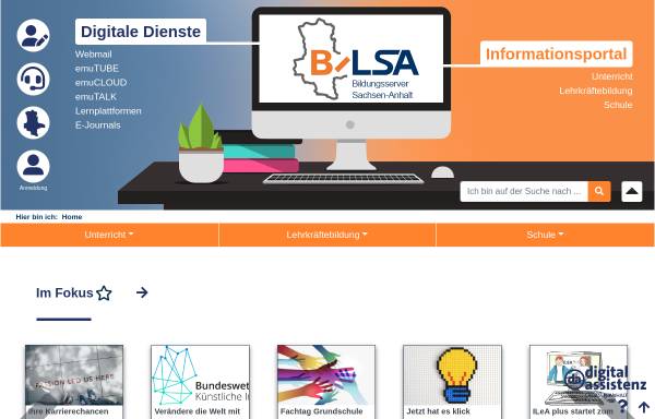 Vorschau von www.bildung-lsa.de, Sachsen-Anhalt: Landesbildungsserver Schulrecht