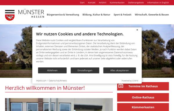Vorschau von www.muenster-hessen.de, Münster bei Dieburg