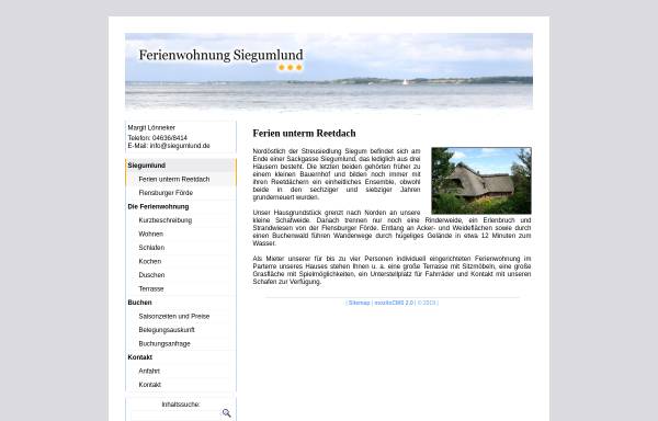 Vorschau von www.siegumlund.de, Ferienwohnung Margit Lönneker