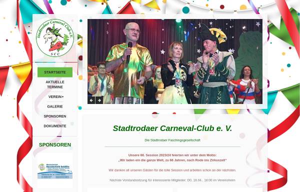 Vorschau von www.scc-stadtroda.de, Stadtrodaer Carneval Club e.V.