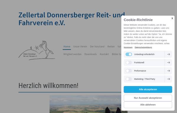 Vorschau von www.rufv-standenbuehl.de, Zellertal-Donnersberger Reit - und Fahrverein e.V.