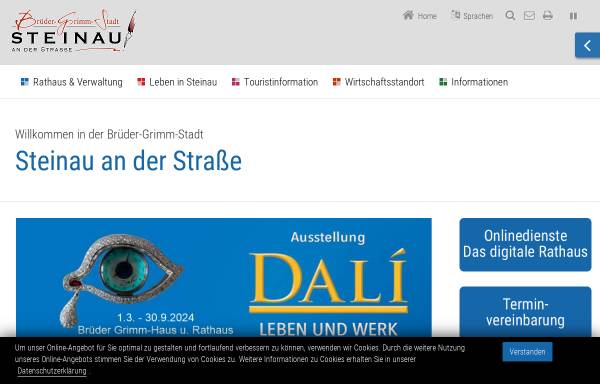 Vorschau von www.steinau.eu, Stadt Steinau an der Straße