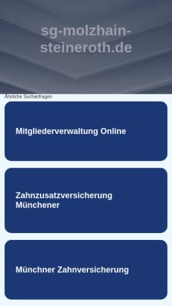 Vorschau der mobilen Webseite www.sg-molzhain-steineroth.de, SG Molzhain/Steineroth/Dauersberg