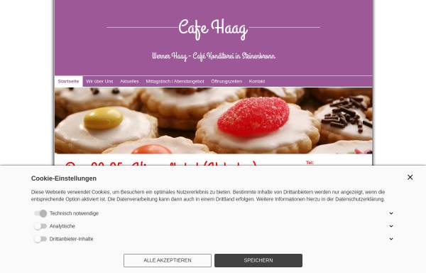 Vorschau von www.cafehaag.de, Cafe Haag - Familie Werner Haag