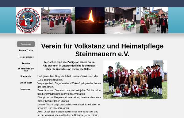 Vorschau von www.volkstanz-steinmauern.de, Verein für Volkstanz und Heimatpflege e. V.