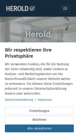 Vorschau der mobilen Webseite www.hub24.de, Herold Unternehmensberatung GmbH