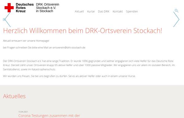 Vorschau von www.drk-stockach.de, DRK-Ortsverein Stockach