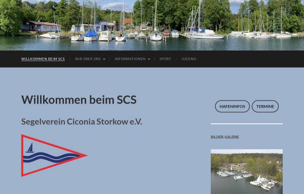 Vorschau von www.scs-storkow.de, Segelverein Ciconia Storkow e.V.
