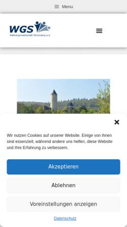 Vorschau der mobilen Webseite wgs-stromberg.de, Wählergemeinschaft Stromberg
