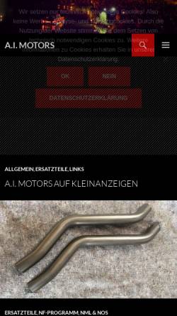 Vorschau der mobilen Webseite ai-motors.de, AI Motors