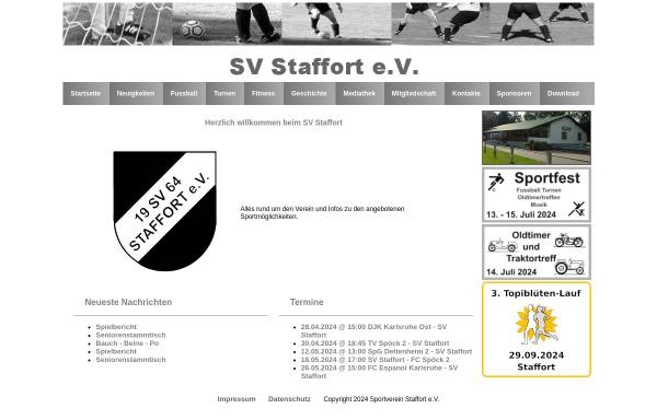 Vorschau von www.svstaffort.de, SV Staffort