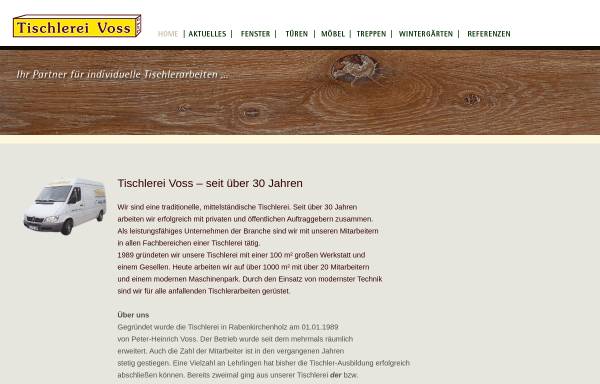 Vorschau von www.tischlereivoss.de, Tischlerei Voss Rabenkirchen