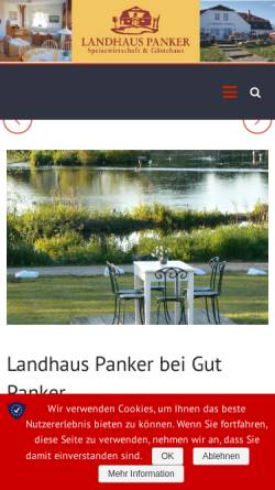 Vorschau der mobilen Webseite landhaus-panker.de, Landhaus Panker