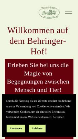 Vorschau der mobilen Webseite www.murgtal-fahrten.de, Kutschfahrten Behringer