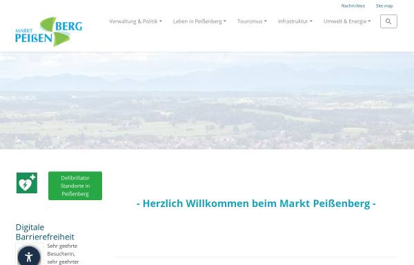 Vorschau von www.peissenberg.de, Markt Peißenberg