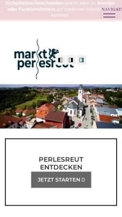 Vorschau der mobilen Webseite www.perlesreut.de, Perlesreut