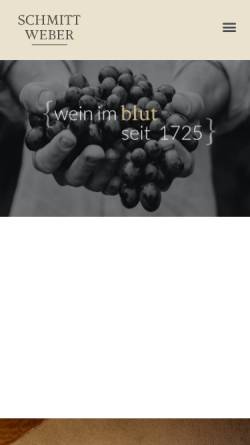 Vorschau der mobilen Webseite www.schmitt-weber.de, Weingut Schmitt-Weber
