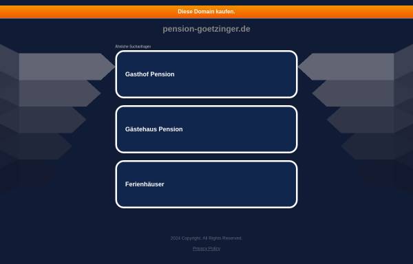 Vorschau von www.pension-goetzinger.de, Pension Götzinger