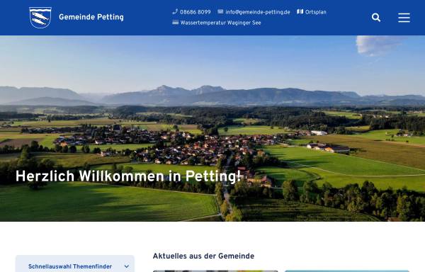 Vorschau von gemeinde-petting.de, Petting