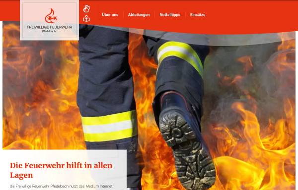 Vorschau von www.feuerwehr-pfedelbach.de, Freiwillige Feuerwehr Pfedelbach