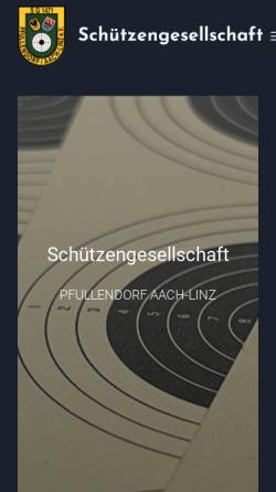 Vorschau der mobilen Webseite www.schuetzenges-pfullendorf.de, Schützengesellschaft Pfullendorf - Aach-Linz
