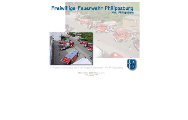 Vorschau von www.feuerwehr-philippsburg.de, Freiwillige Feuerwehr