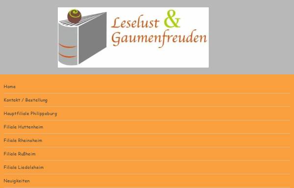 Vorschau von www.leselustundgaumenfreuden.de, Leselust und Gaumenfreuden